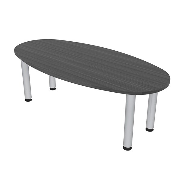 33.5 in W, 59.5 in L, 29 in H, Engineered Wood Top, Grey